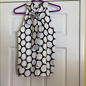 Banana Republic bow neck tie top